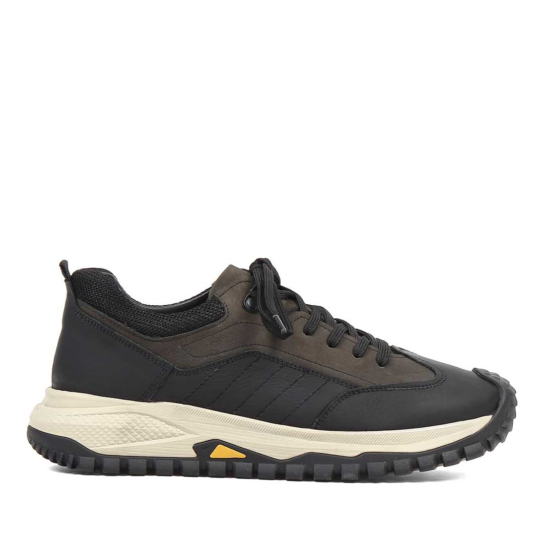 Celal Gültekin Erkek Antrasit Siyah Nubuk Deri Sneaker