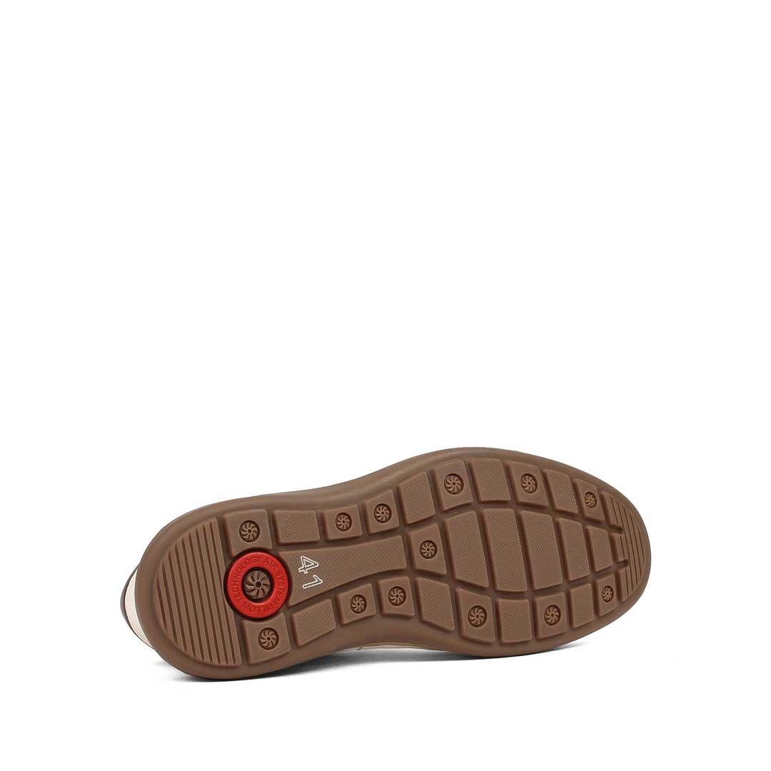 Celal Gültekin Erkek Bej Bağcıklı Deri Sneaker