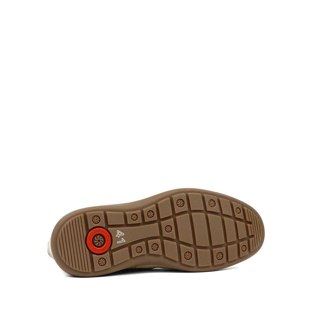 Celal Gültekin Erkek Bej Bağcıklı Kalın Tabanlı Nubuk Deri Sneaker