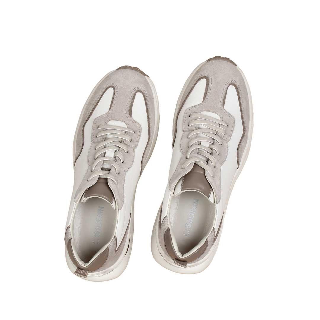 Celal Gültekin Erkek Bej Bağcıklı Süet Deri Sneaker