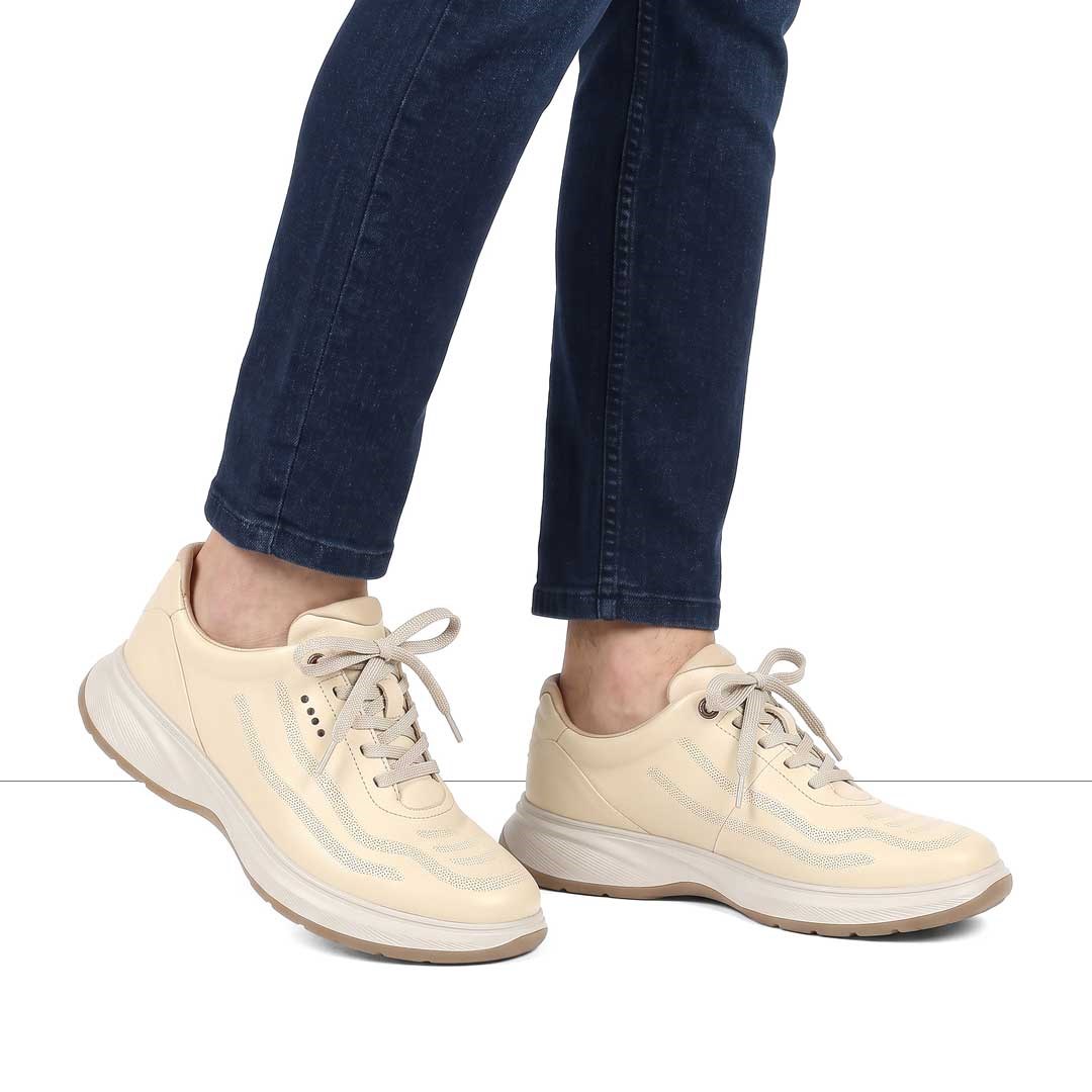 Celal Gültekin Erkek Bej Kalın Tabanlı Sneaker