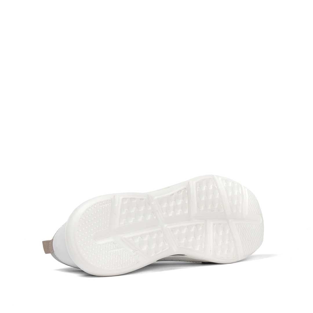 Celal Gültekin Erkek Beyaz Gri Bağcıklı Kalın Tabanlı Deri Sneaker