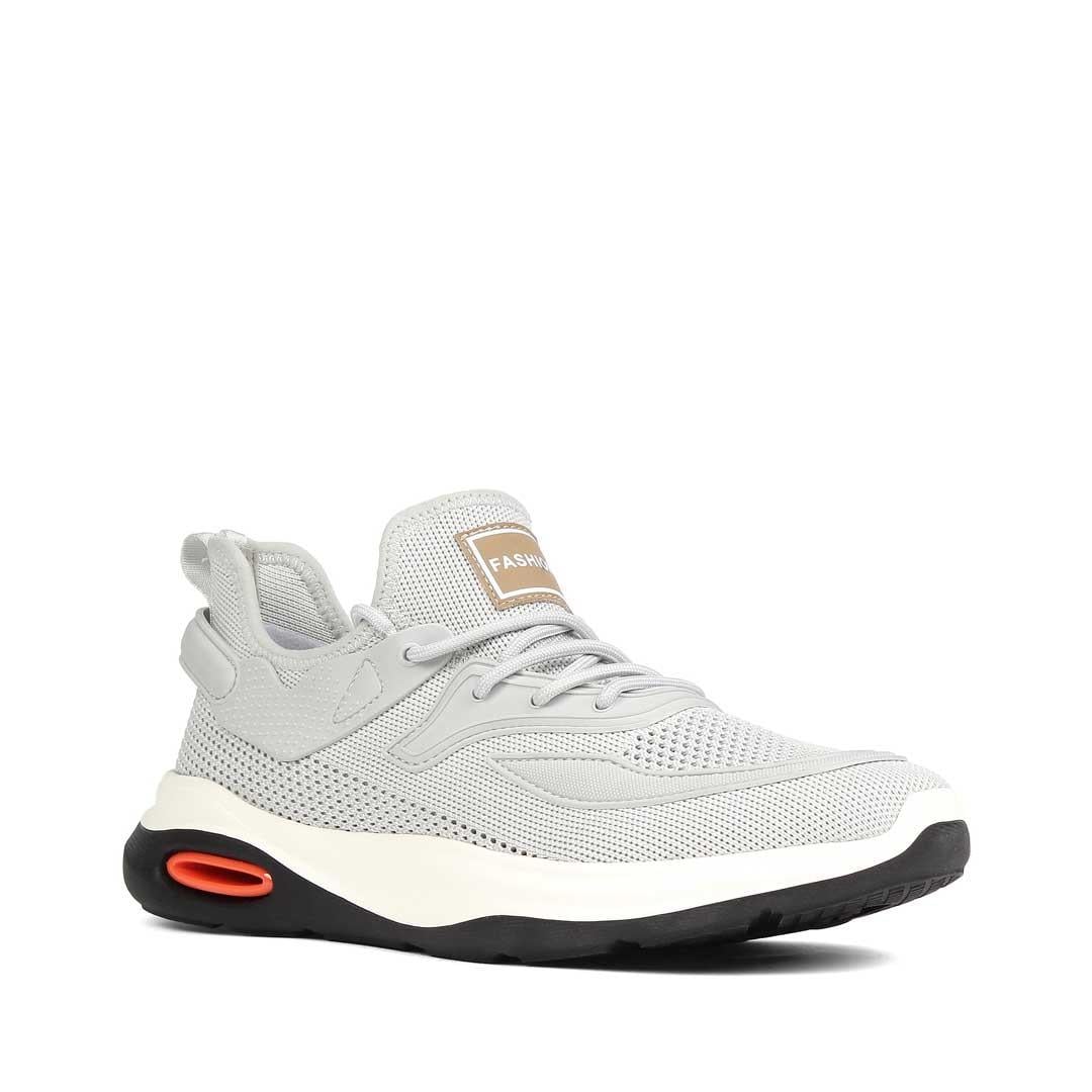 Celal Gültekin Erkek Gri Bağcıklı Kalın Tabanlı Deri Sneaker