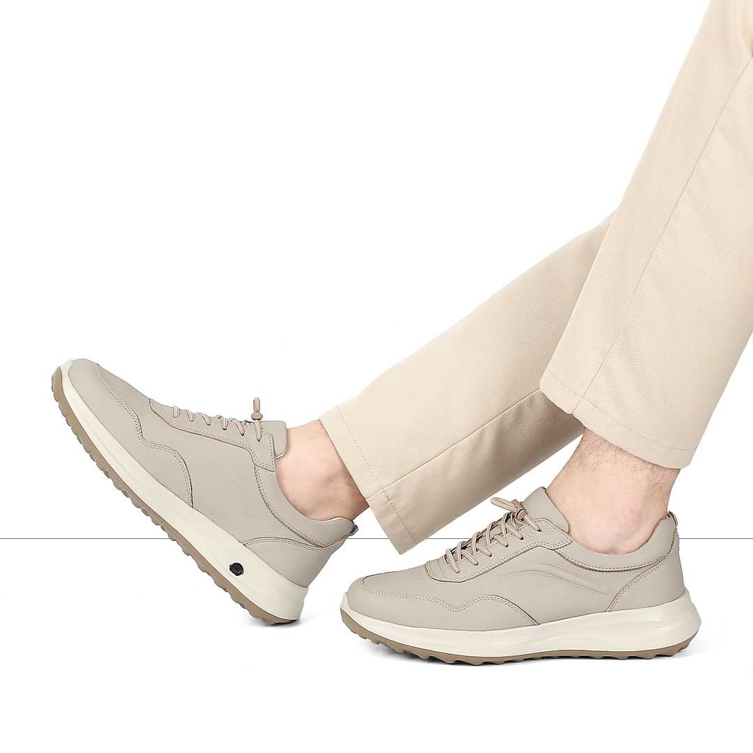 Celal Gültekin Erkek Gri Bağcıklı Kalın Tabanlı Sneaker