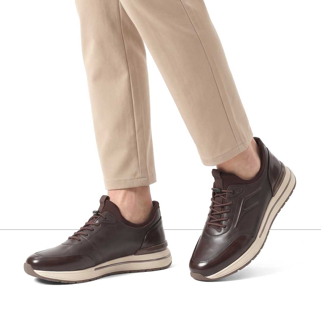 Celal Gültekin Erkek Kahverengi Açma Deri Sneaker