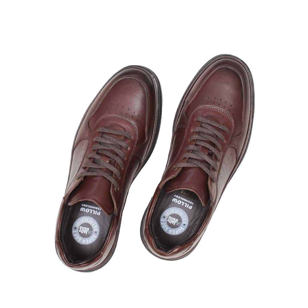 Celal Gültekin Erkek Kahverengi Bağcıklı Deri Sneaker