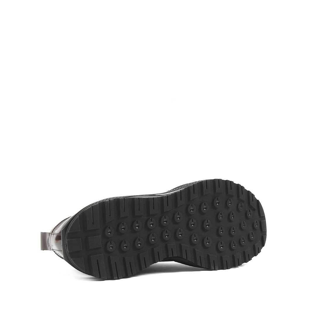 Celal Gültekin Erkek Kahverengi Bağcıklı Kalın Tabanlı Deri Sneaker