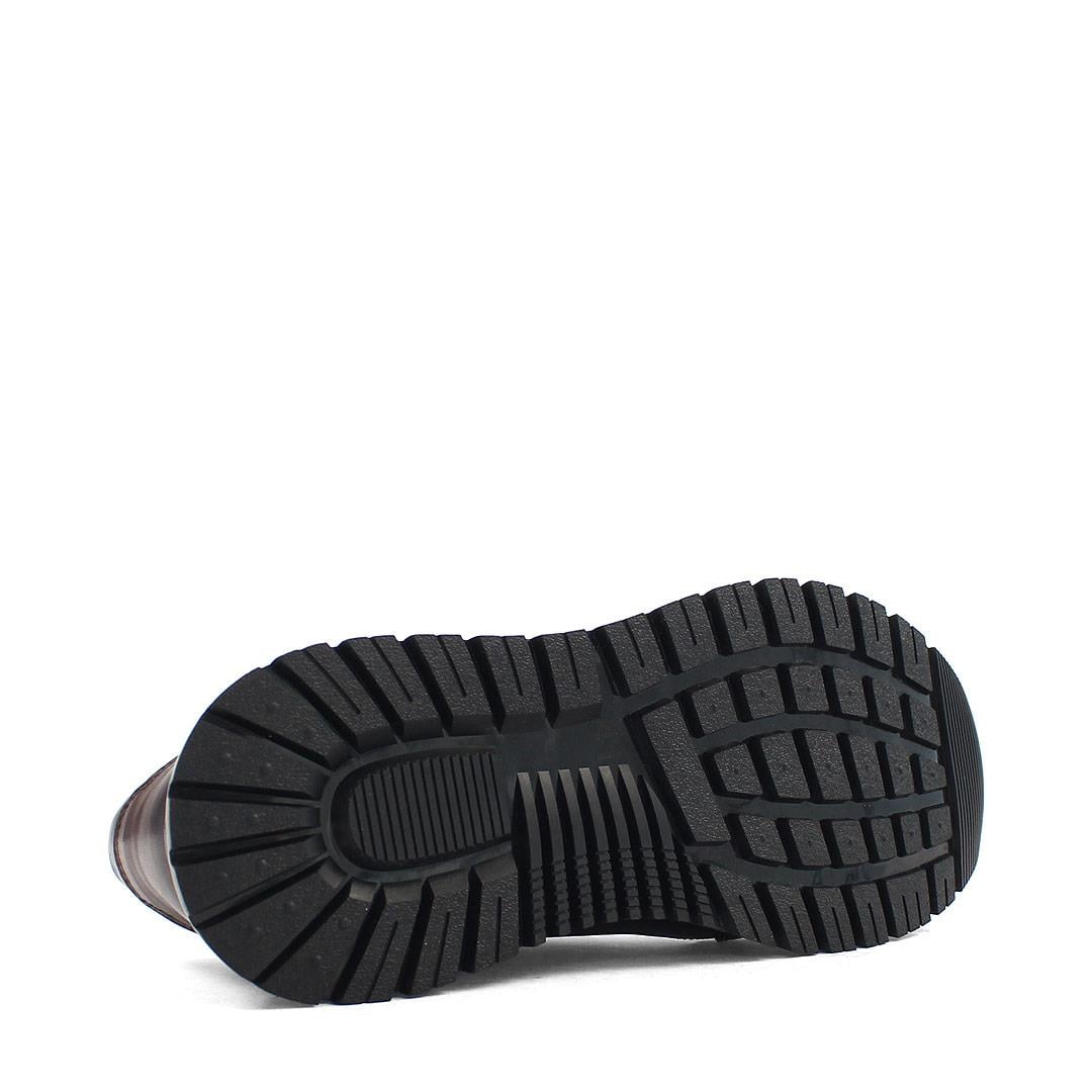Celal Gültekin Erkek Kahverengi Bağcıklı Kalın Tabanlı Deri Sneaker