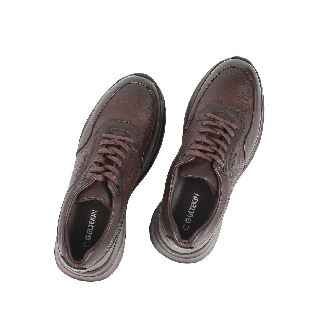 Celal Gültekin Erkek Kahverengi Kalın Tabanlı Deri Sneaker