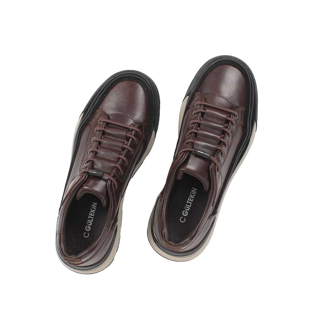 Celal Gültekin Erkek Kahverengi Siyah Süet Deri Sneaker