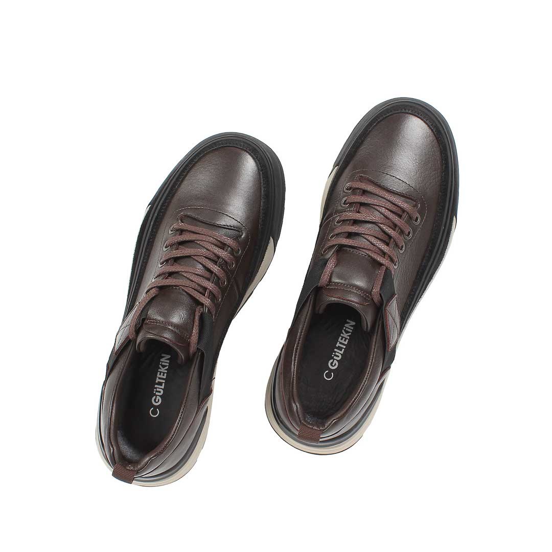 Celal Gültekin Erkek Kahverengi Siyah Süet Deri Sneaker
