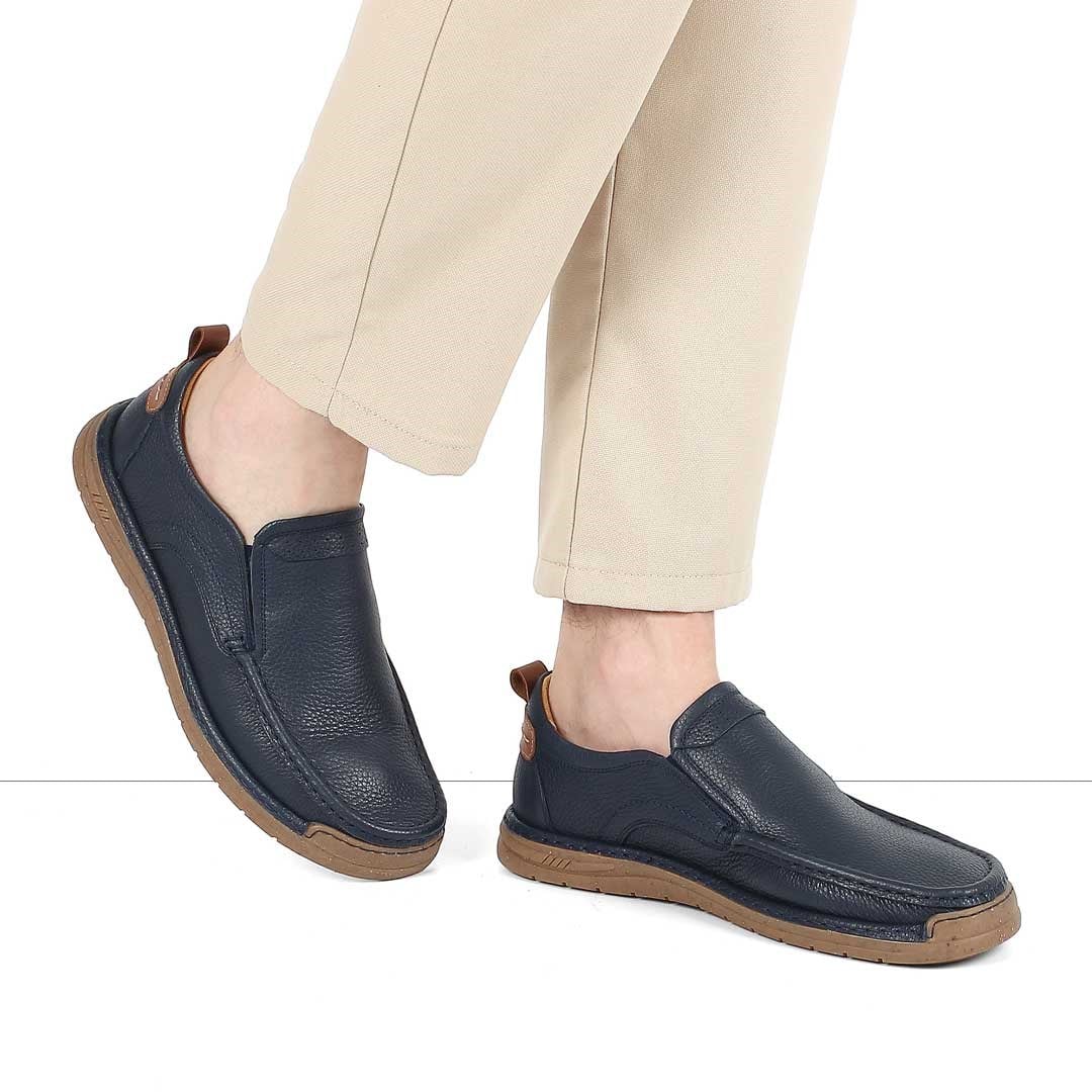 Celal Gültekin Erkek Lacivert Deri Sneaker