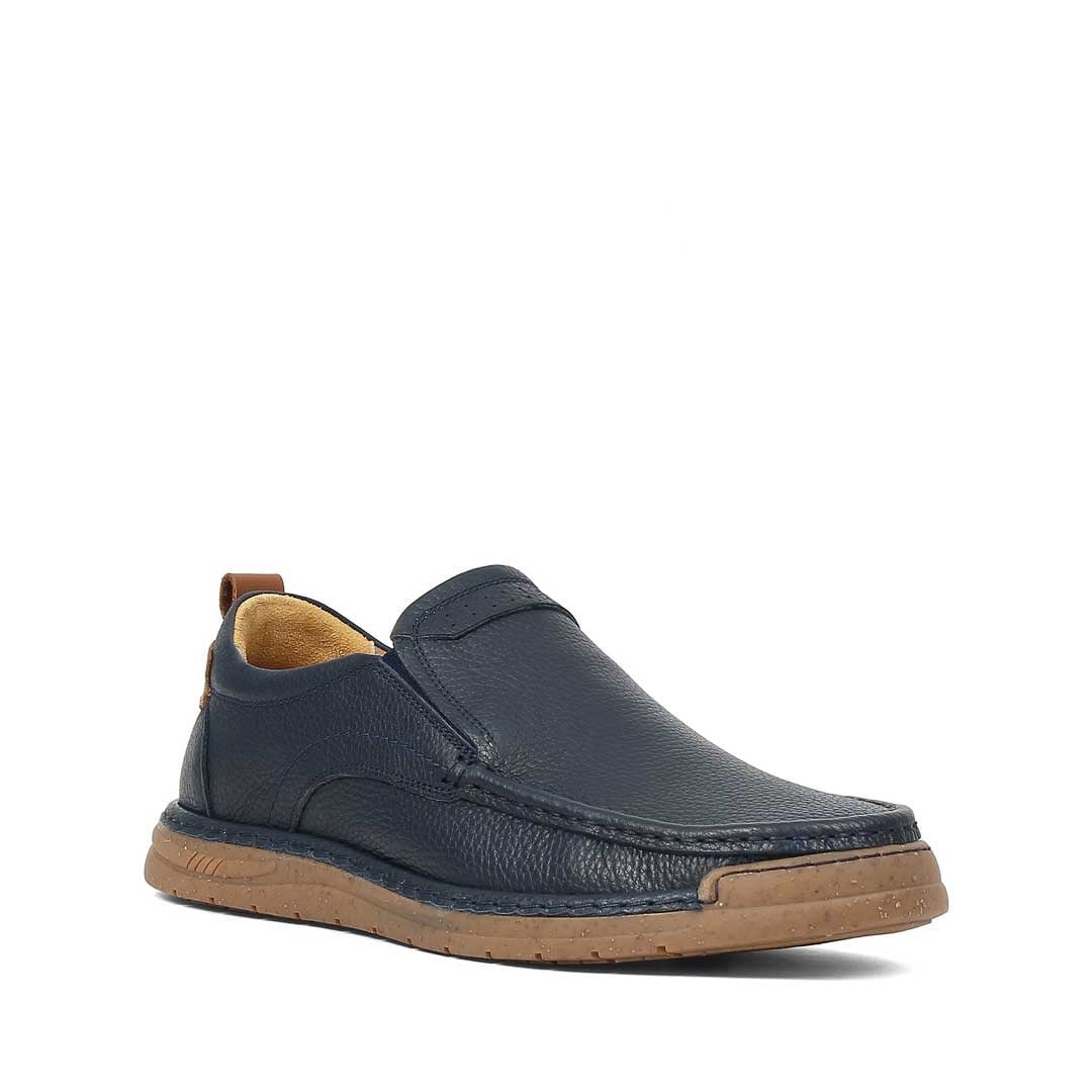 Celal Gültekin Erkek Lacivert Deri Sneaker