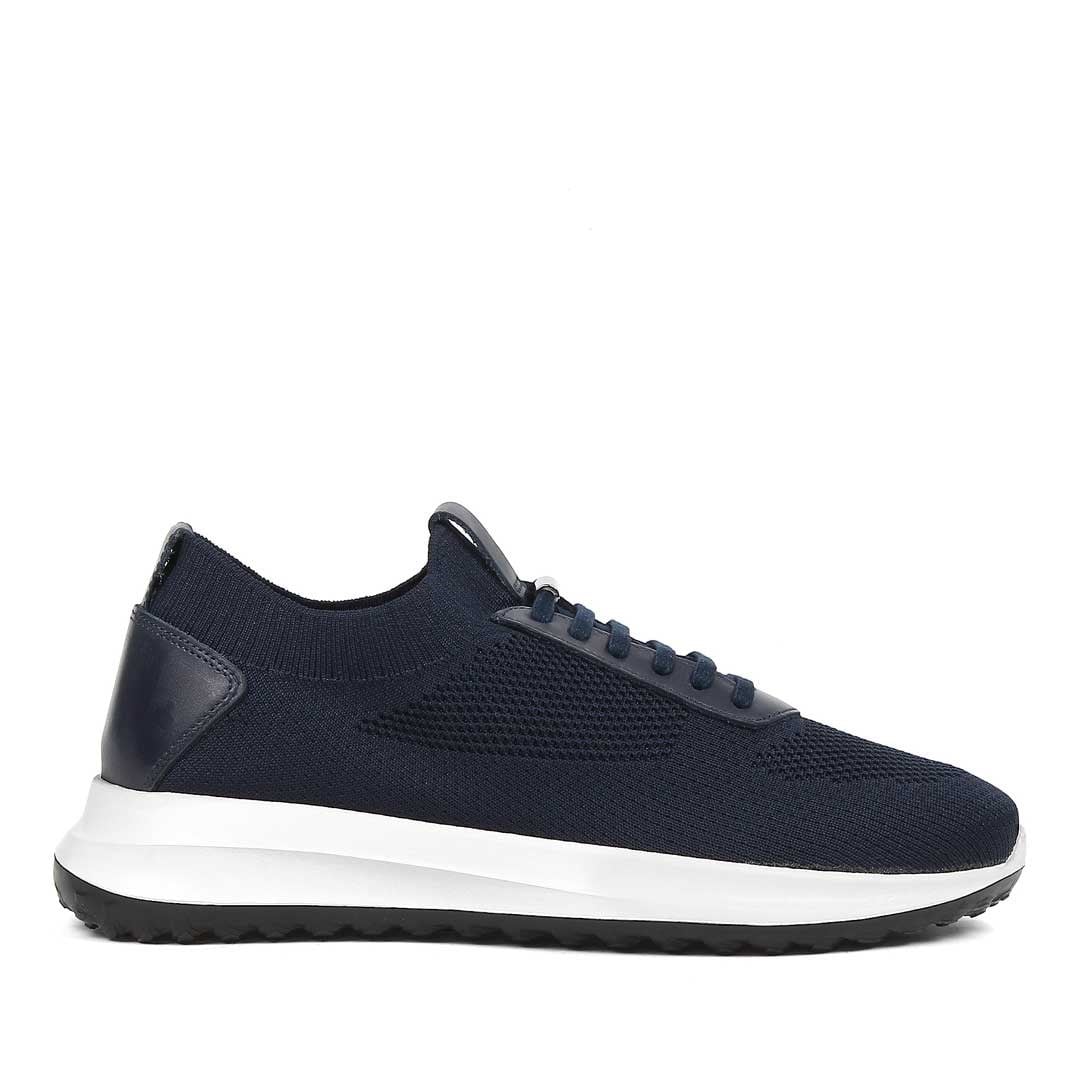 Celal Gültekin Erkek Lacivert Kalın Tabanlı Deri Sneaker