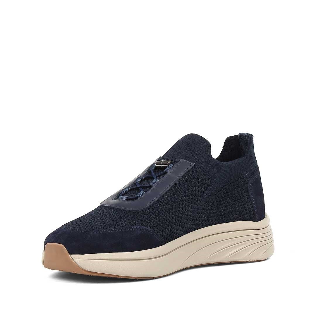 Celal Gültekin Erkek Lacivert Kalın Tabanlı Deri Sneaker