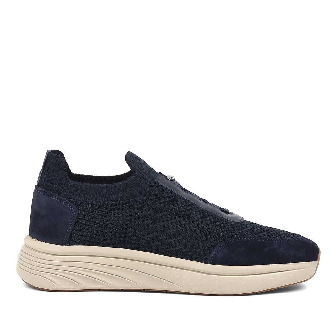 Celal Gültekin Erkek Lacivert Kalın Tabanlı Deri Sneaker