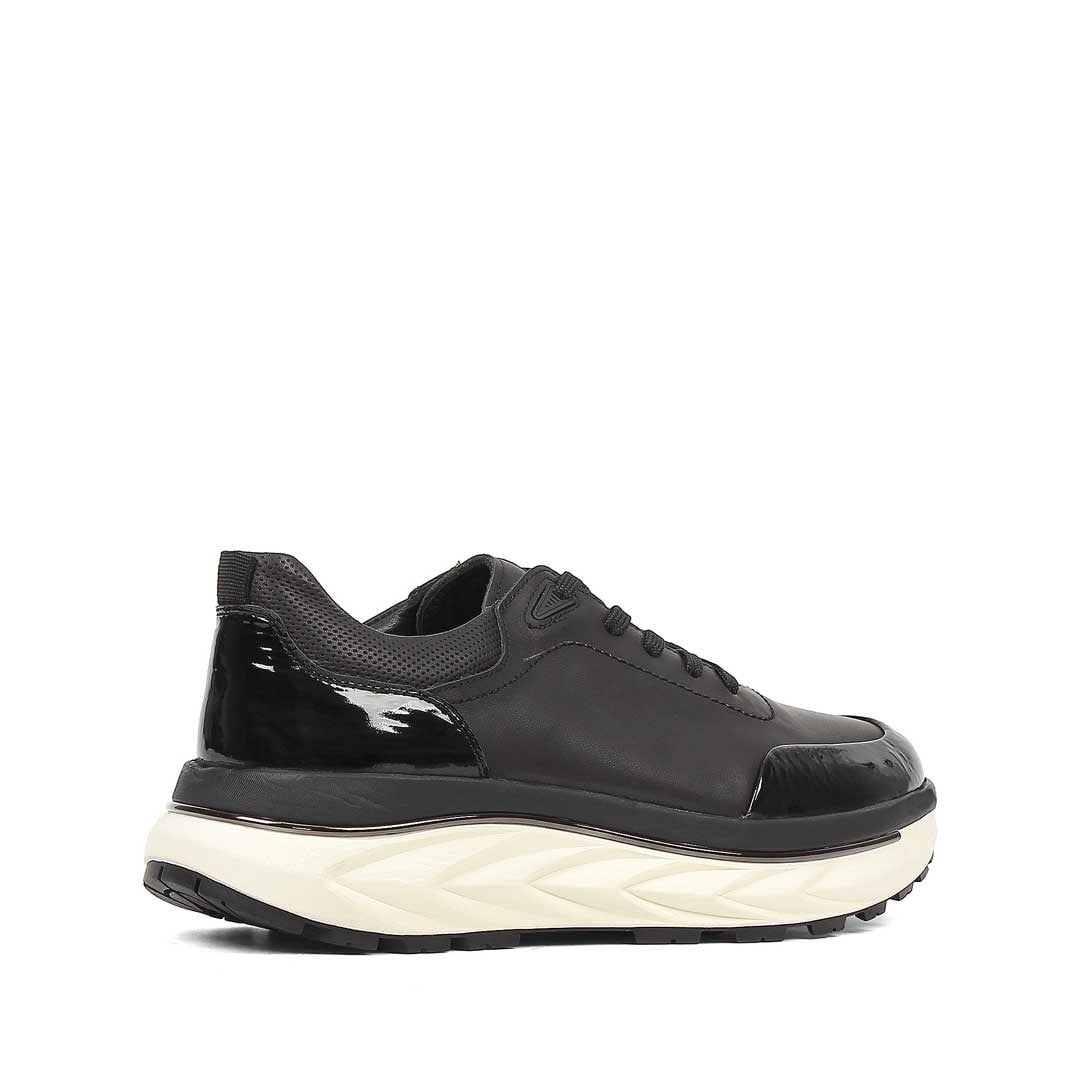 Celal Gültekin Erkek Siyah Açma Deri Sneaker