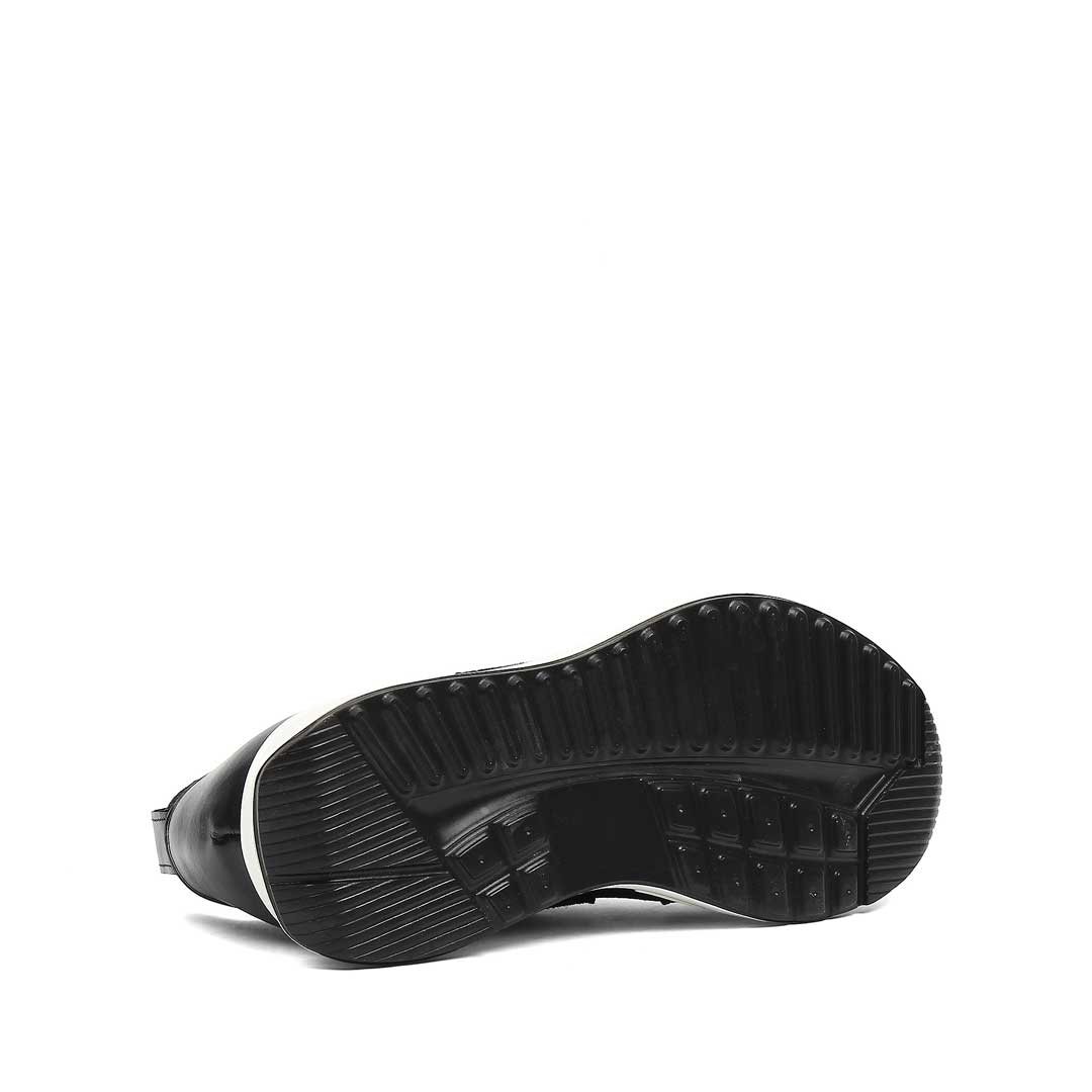 Celal Gültekin Erkek Siyah Bağcıklı Deri Sneaker