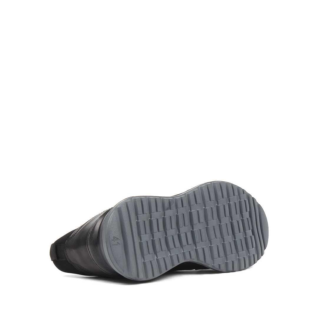Celal Gültekin Erkek Siyah Bağcıklı Deri Sneaker