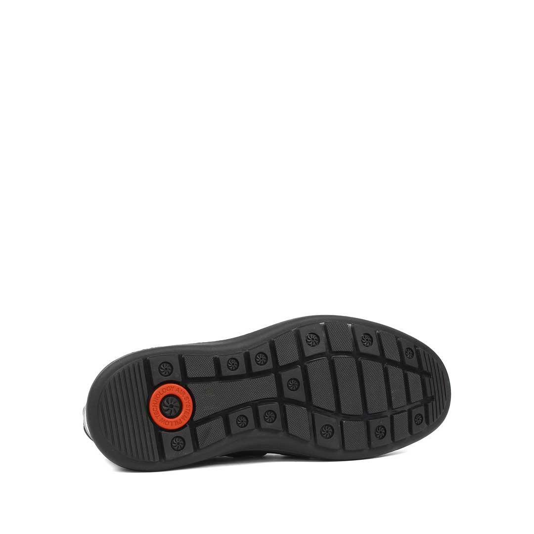 Celal Gültekin Erkek Siyah Bağcıklı Kalın Tabanlı Deri Sneaker