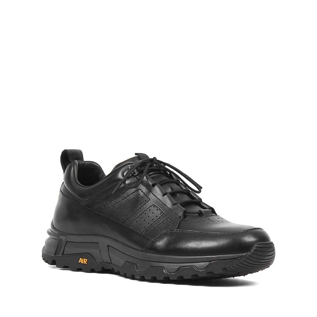 Celal Gültekin Erkek Siyah Deri Sneaker