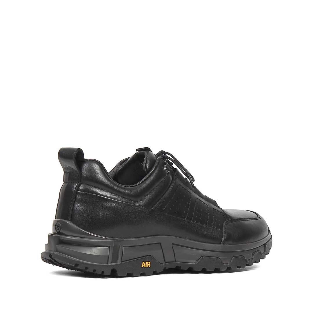 Celal Gültekin Erkek Siyah Deri Sneaker