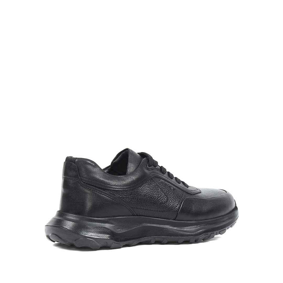 Celal Gültekin Erkek Siyah Kalın Tabanlı Deri Sneaker