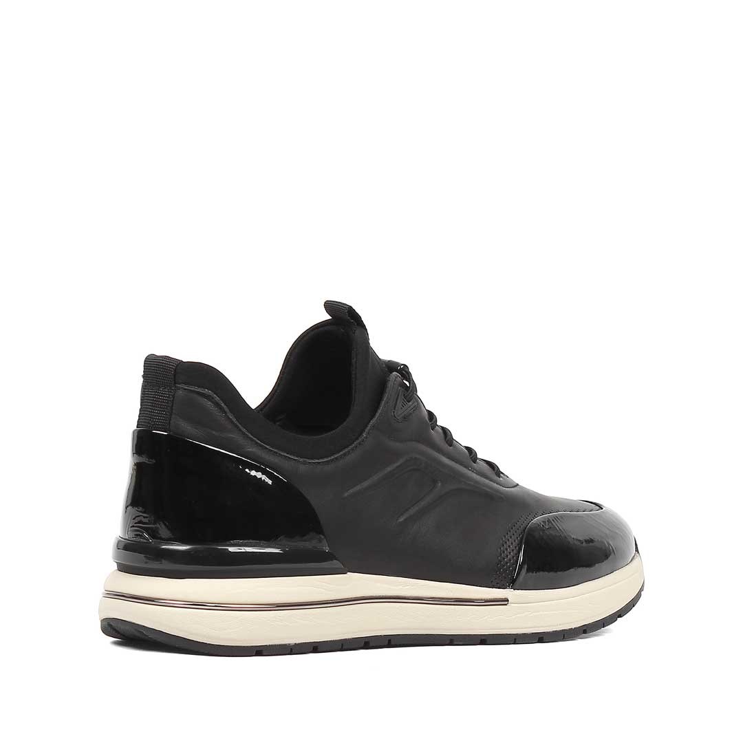 Celal Gültekin Erkek Siyah Rugan Deri Sneaker