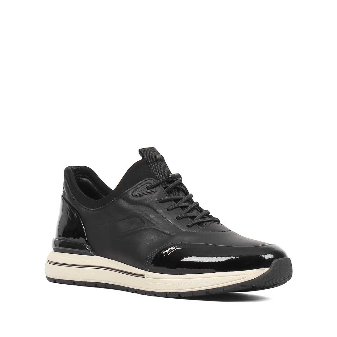 Celal Gültekin Erkek Siyah Rugan Deri Sneaker