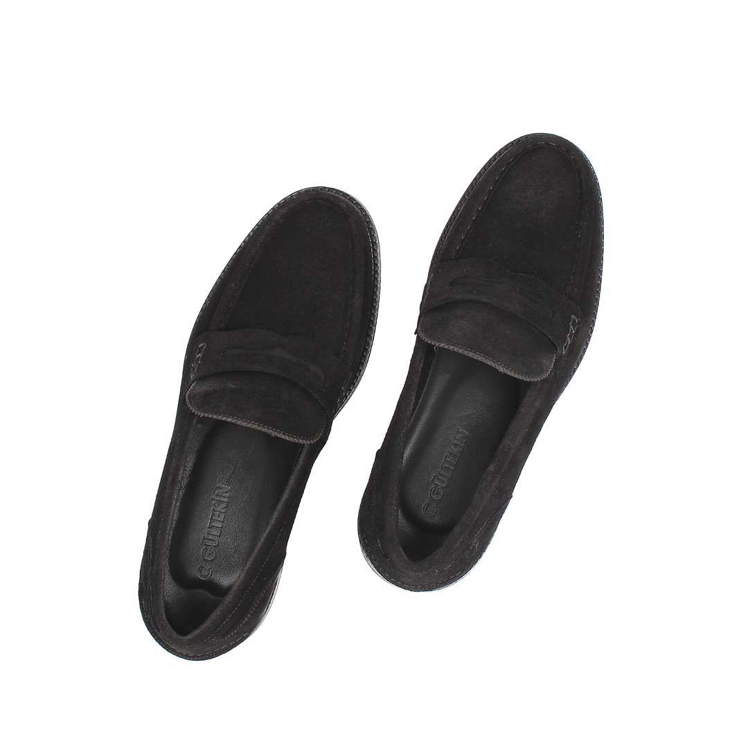 Celal Gültekin Erkek Siyah Süet Deri Loafer