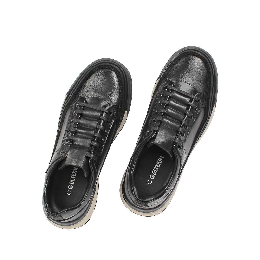 Celal Gültekin Erkek Siyah Süet Deri Sneaker