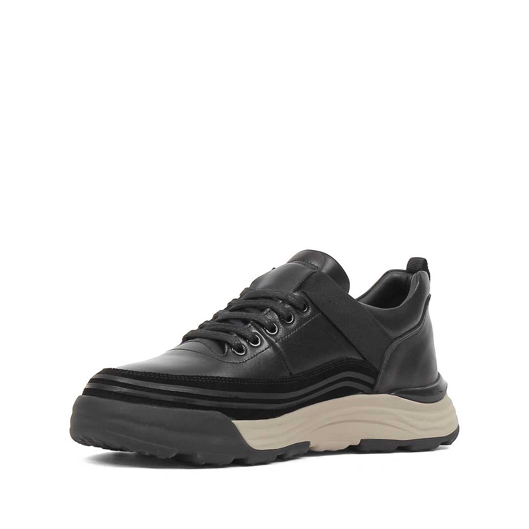 Celal Gültekin Erkek Siyah Süet Deri Sneaker