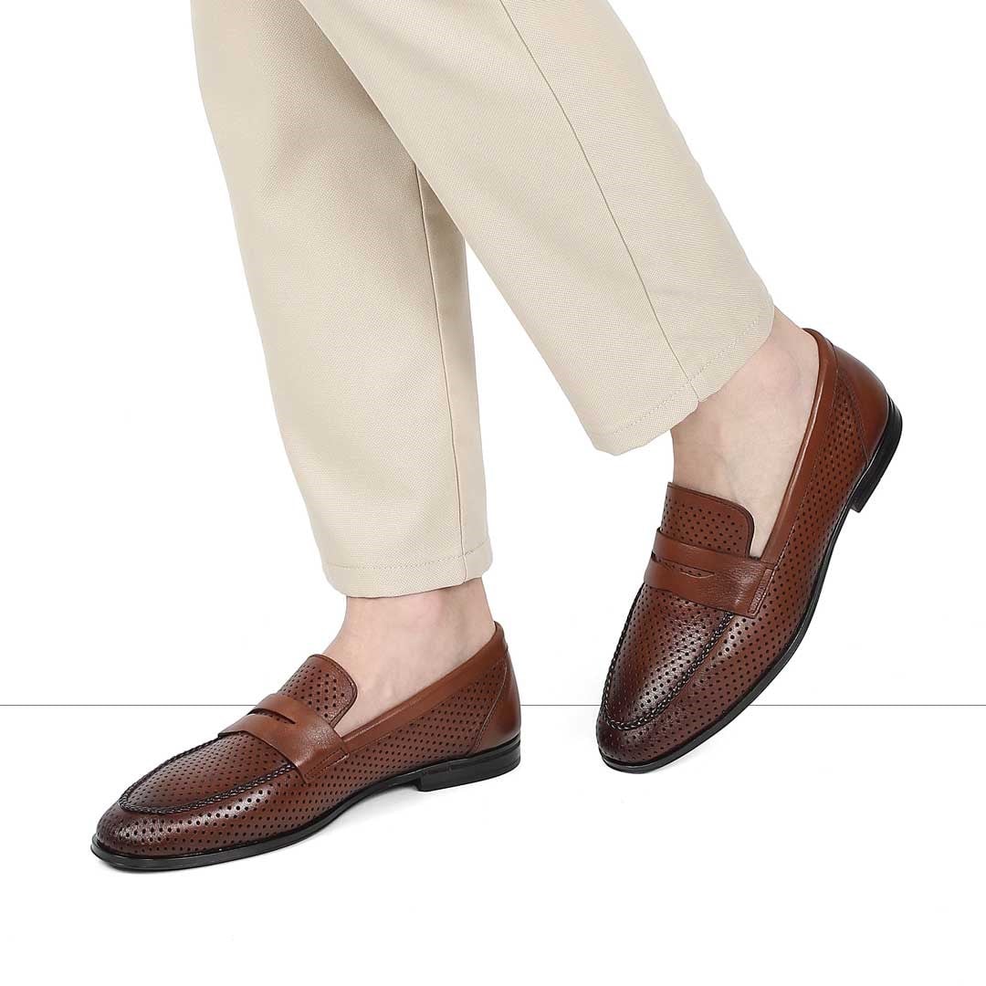 Celal Gültekin Erkek Taba Deri Loafer