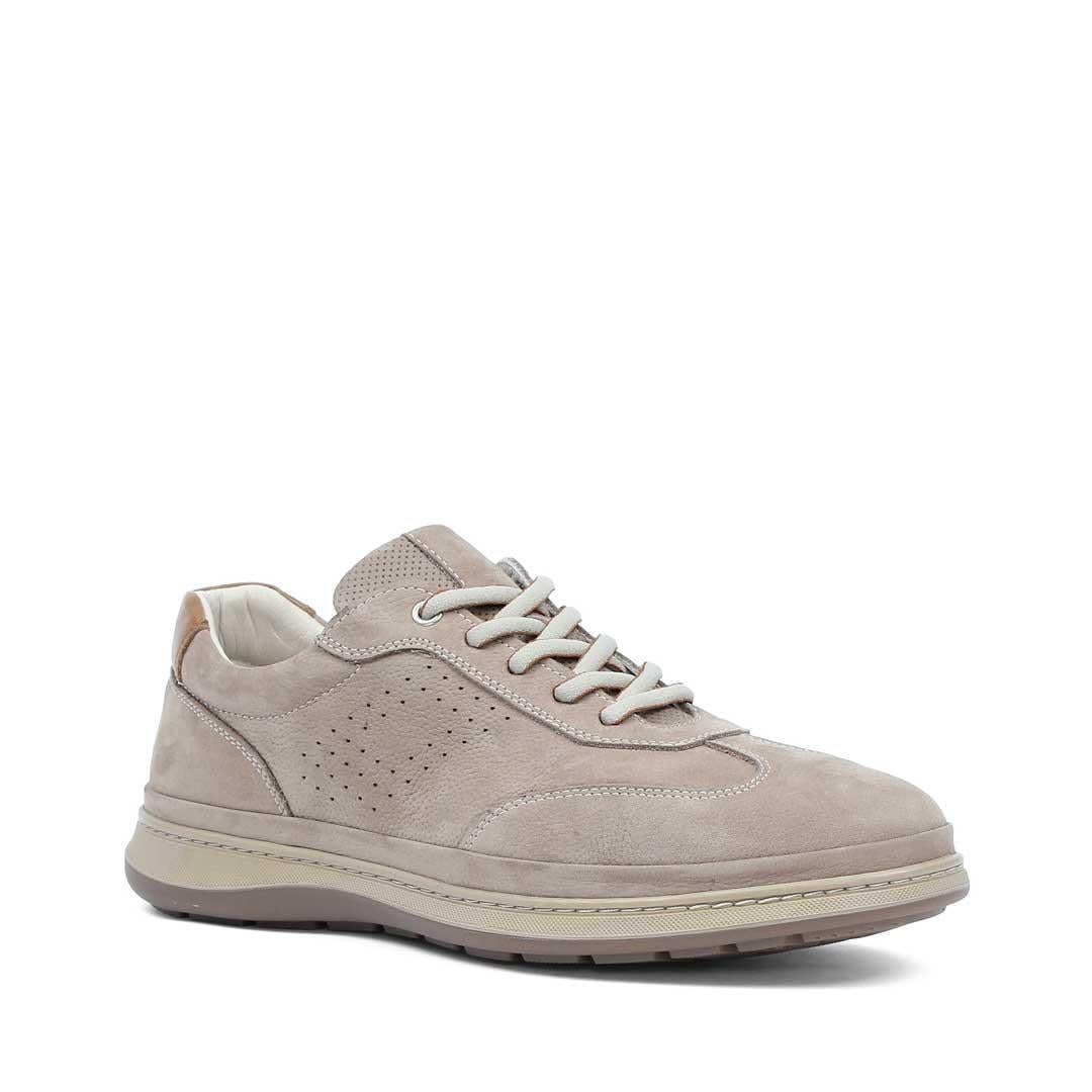 Celal Gültekin Erkek Vizon Bağcıklı Nubuk Deri Sneaker