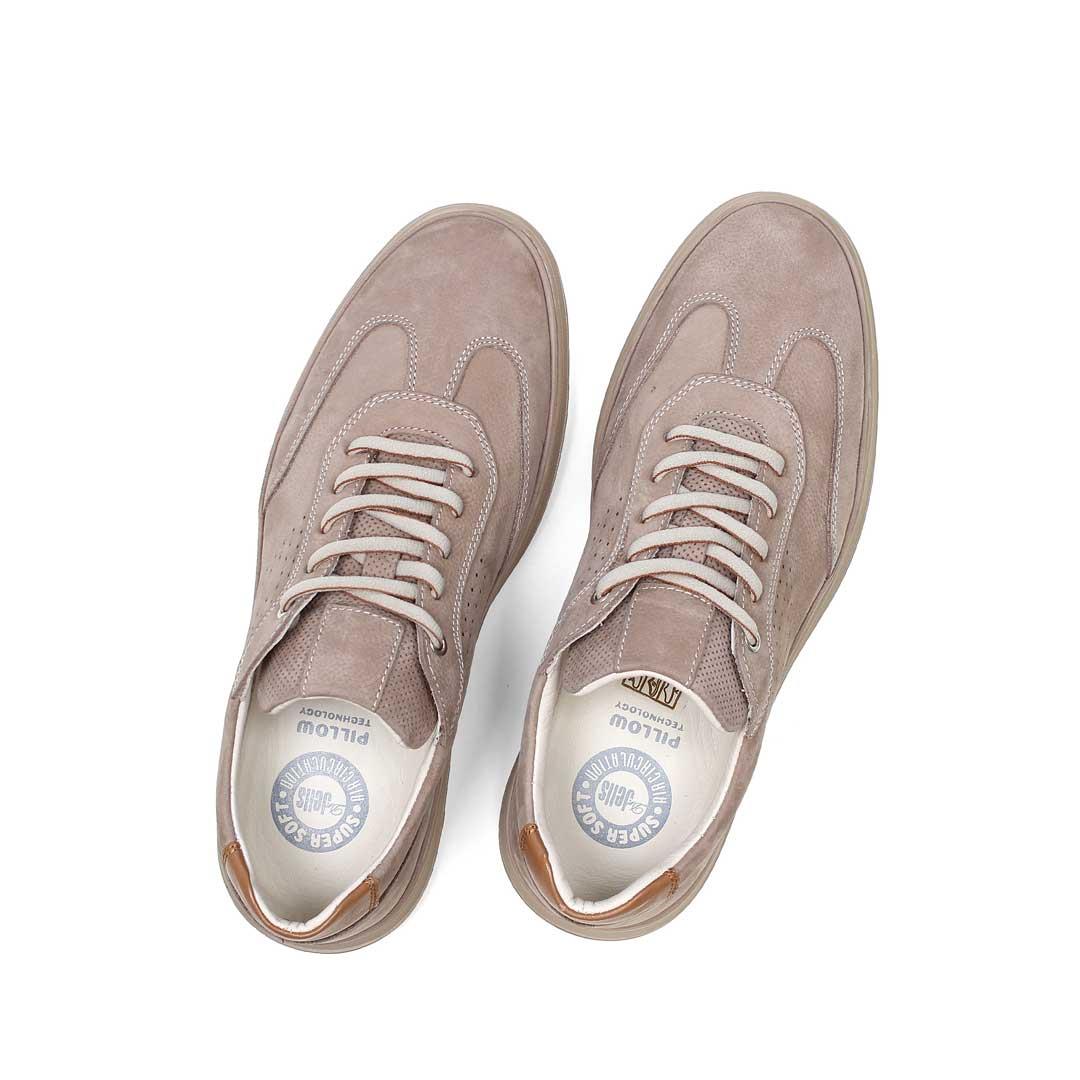 Celal Gültekin Erkek Vizon Bağcıklı Nubuk Deri Sneaker