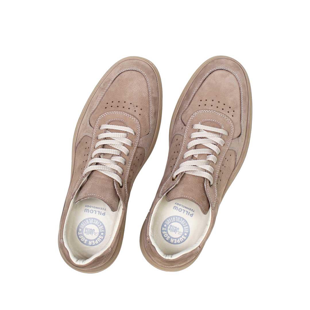Celal Gültekin Erkek Vizon Bağcıklı Nubuk Deri Sneaker