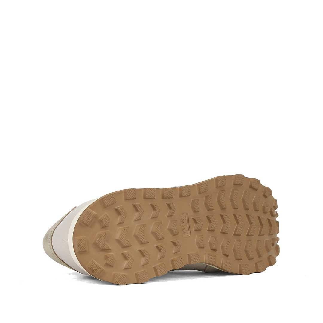 Celal Gültekin Kadın Bej Bağcıklı Deri Sneaker