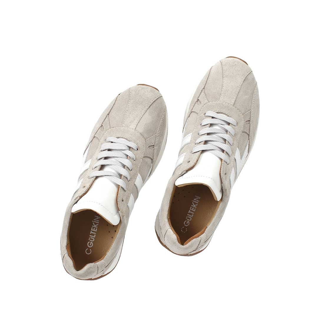 Celal Gültekin Kadın Bej Süet Deri Sneaker