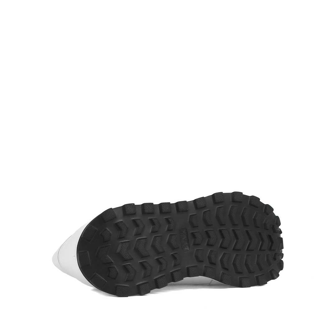 Celal Gültekin Kadın Beyaz Bağcıklı Fermuarlı Deri Sneaker