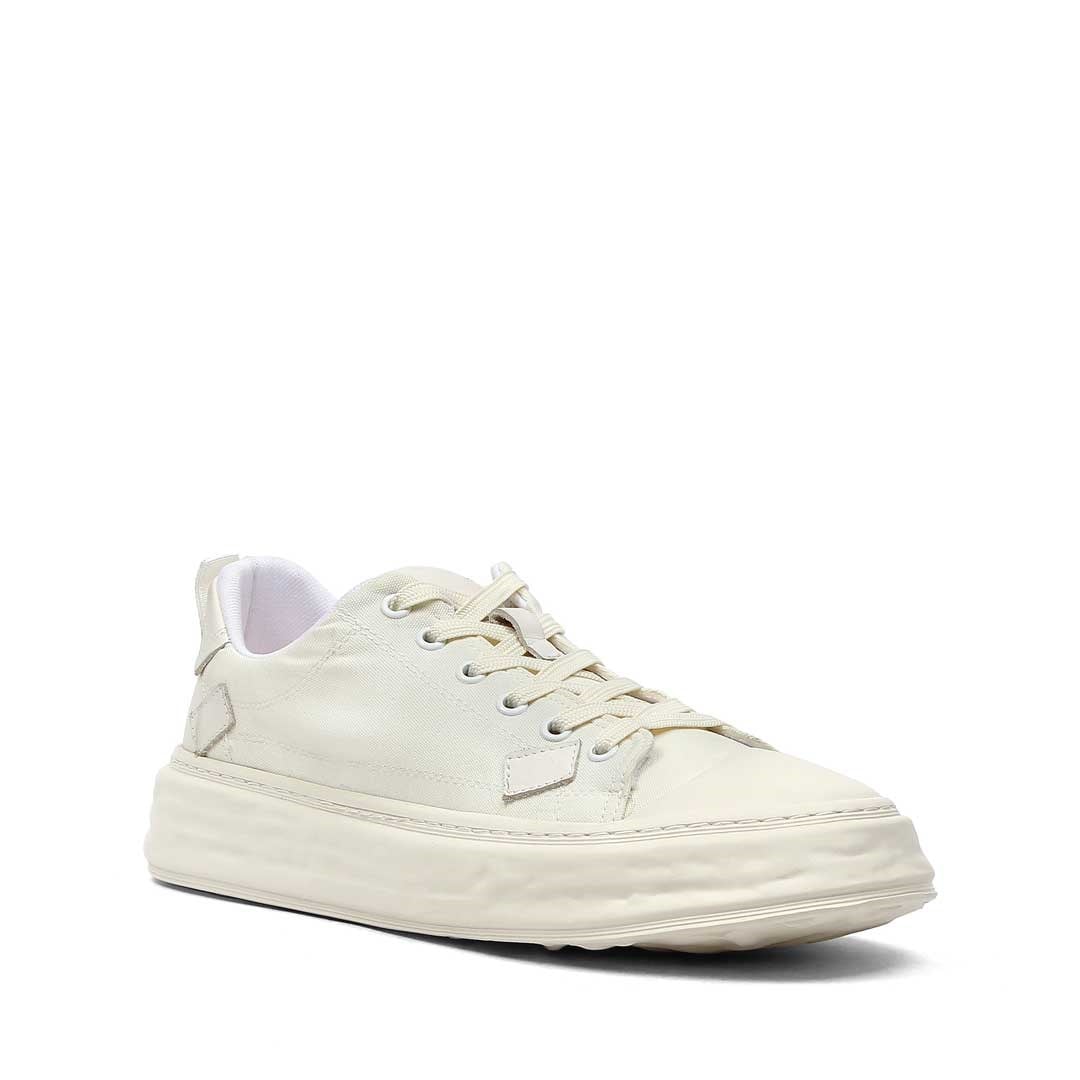 Celal Gültekin Kadın Beyaz Kalın Tabanlı Deri Sneaker