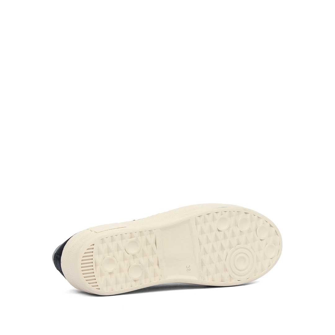 Celal Gültekin Kadın Lacivert Bağcıklı Kalın Tabanlı Süet Deri Sneaker