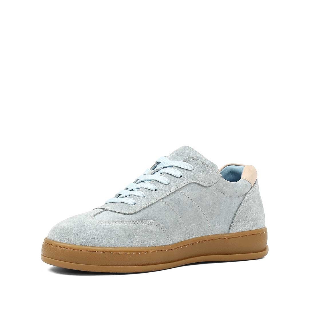 Celal Gültekin Kadın Mavi Kalın Tabanlı Süet Deri Sneaker