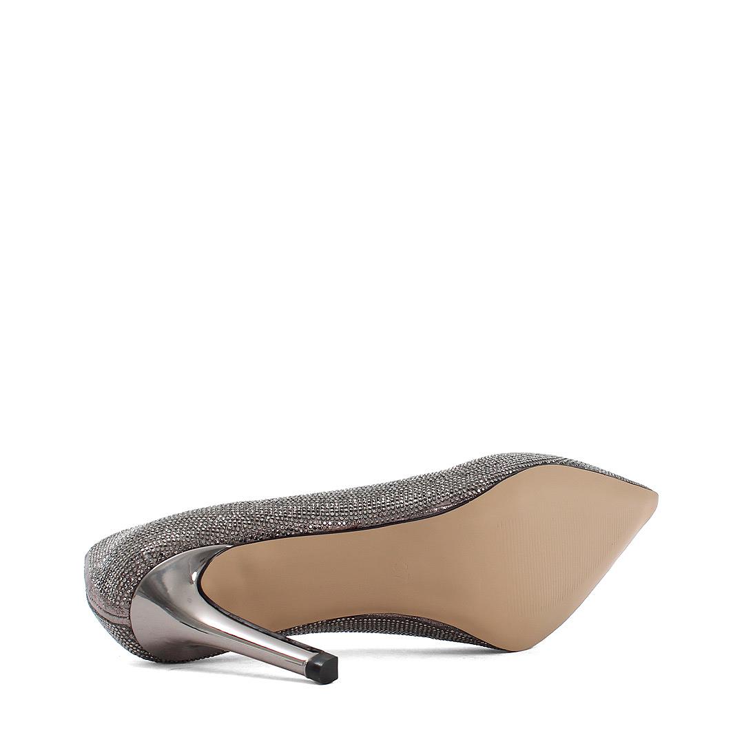 Celal Gültekin Kadın Platin Taşlı İnce Topuklu Stiletto