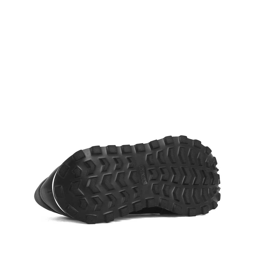 Celal Gültekin Kadın Siyah Bağcıklı Fermuarlı Deri Sneaker