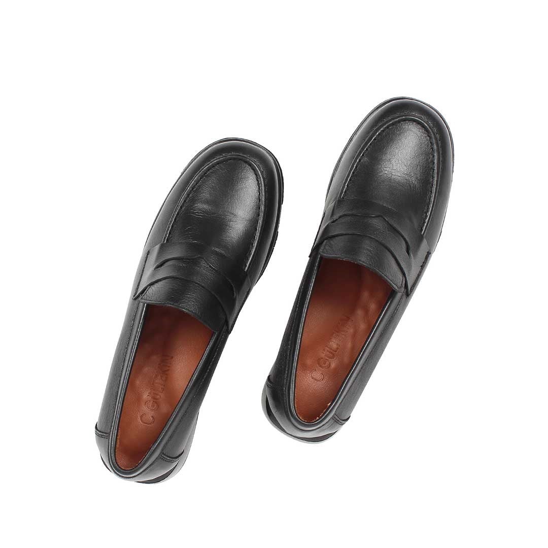 Celal Gültekin Kadın Siyah Deri Loafer