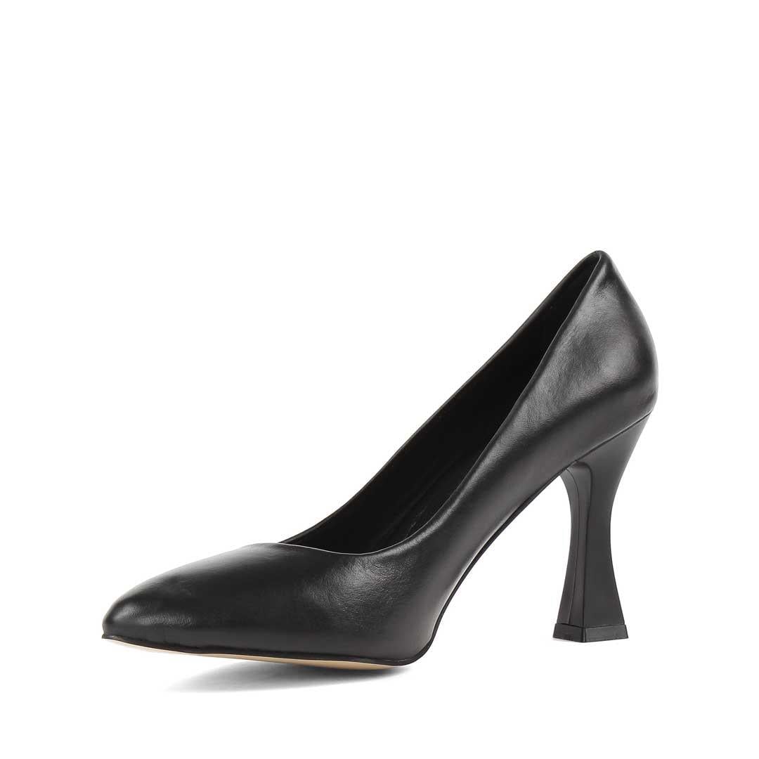 Celal Gültekin Kadın Siyah İnce Topuklu Deri Stiletto