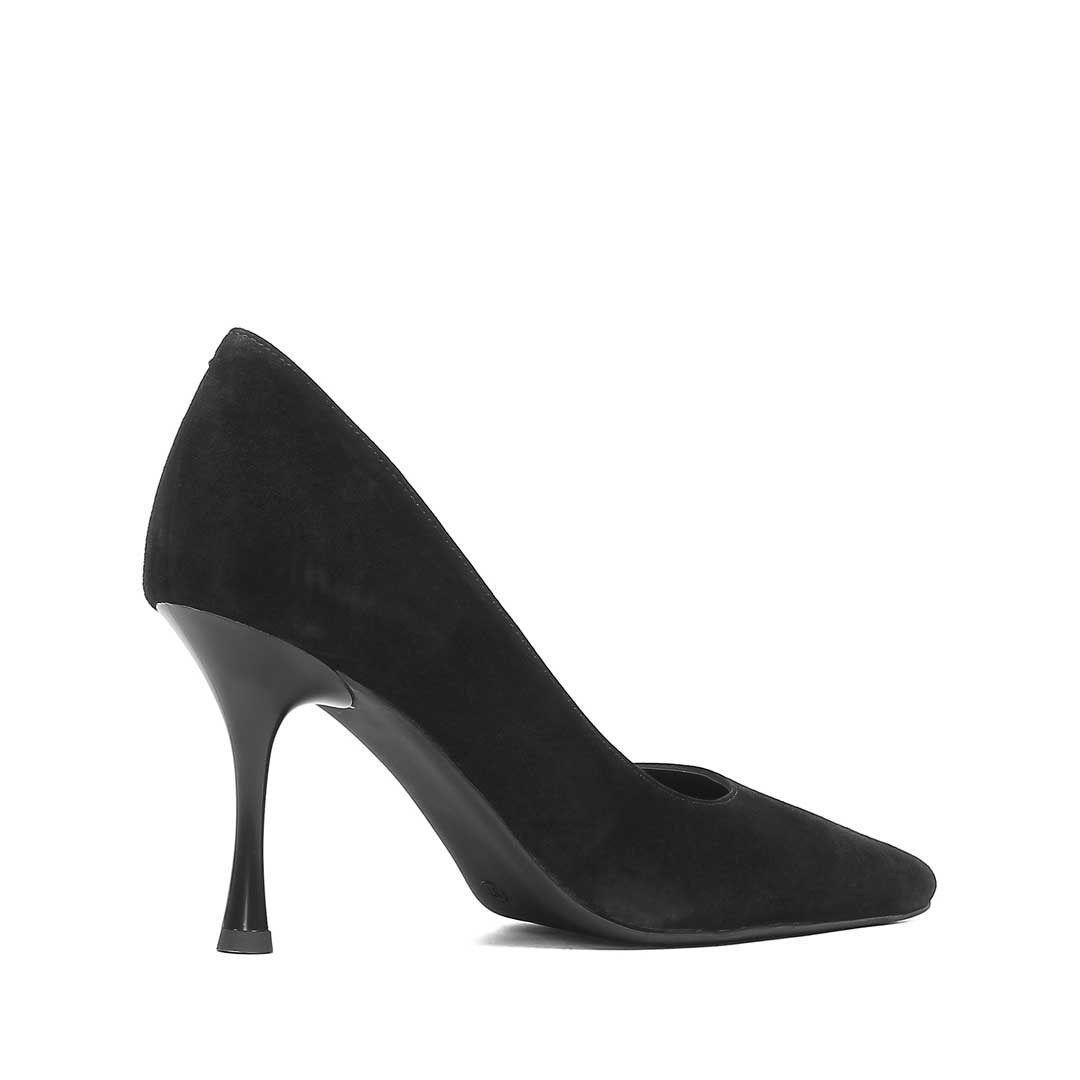 Celal Gültekin Kadın Siyah Süet Deri Stiletto