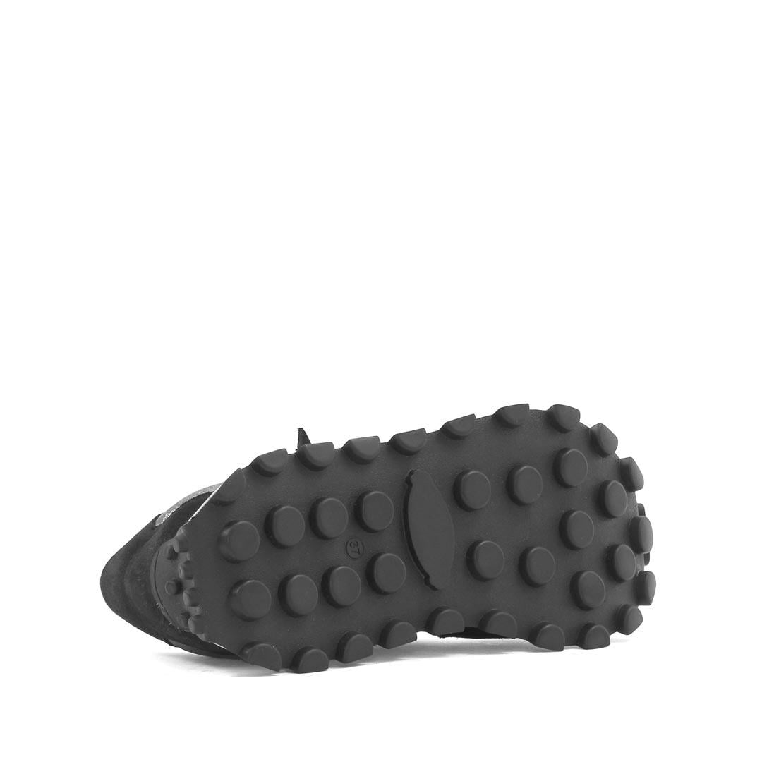 Celal Gültekin Kadın Siyah Süet Siyah Deri Sneaker