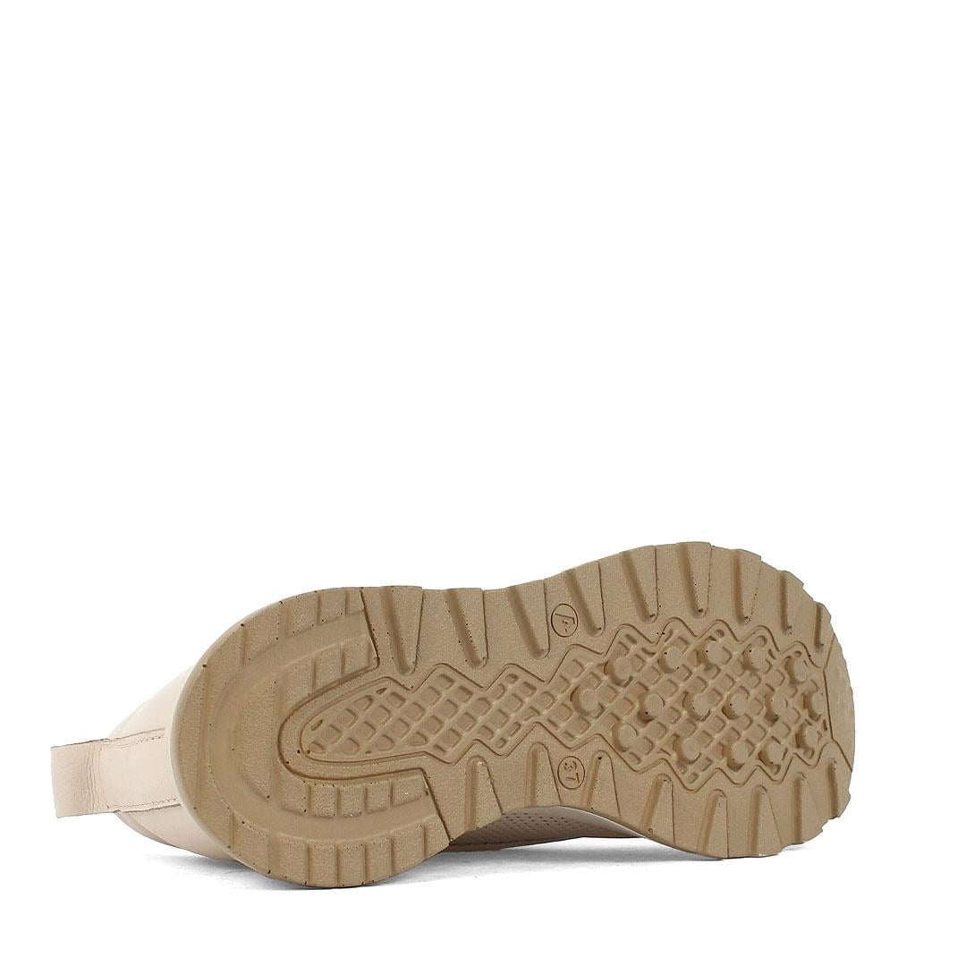 Celal Gültekin Kadın Vizon Bağcıklı Kalın Tabanlı Süet Deri Sneaker