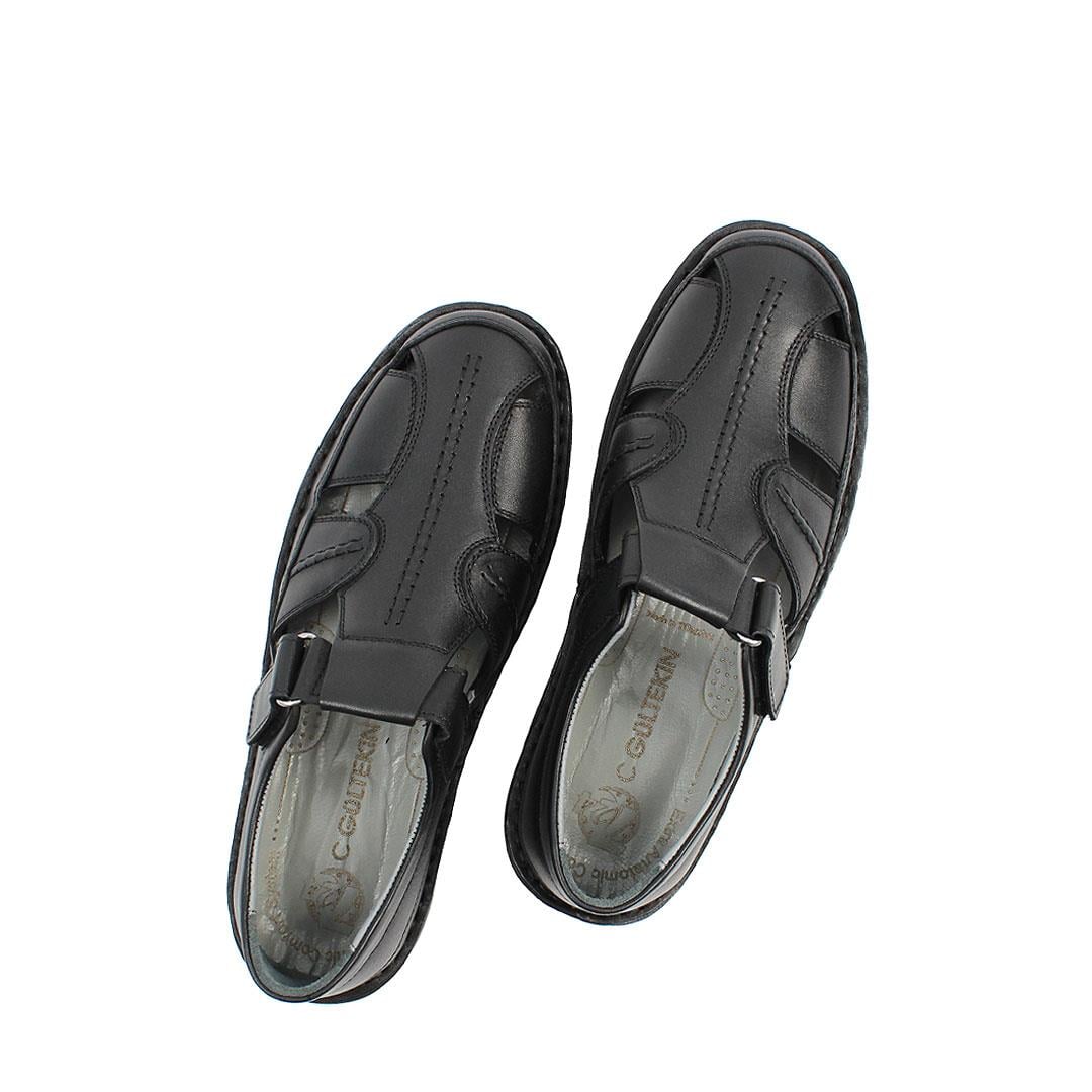 Celal Gültekin Siyah Erkek Sandalet 763 5301-1